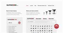 Desktop Screenshot of glyphicons.com